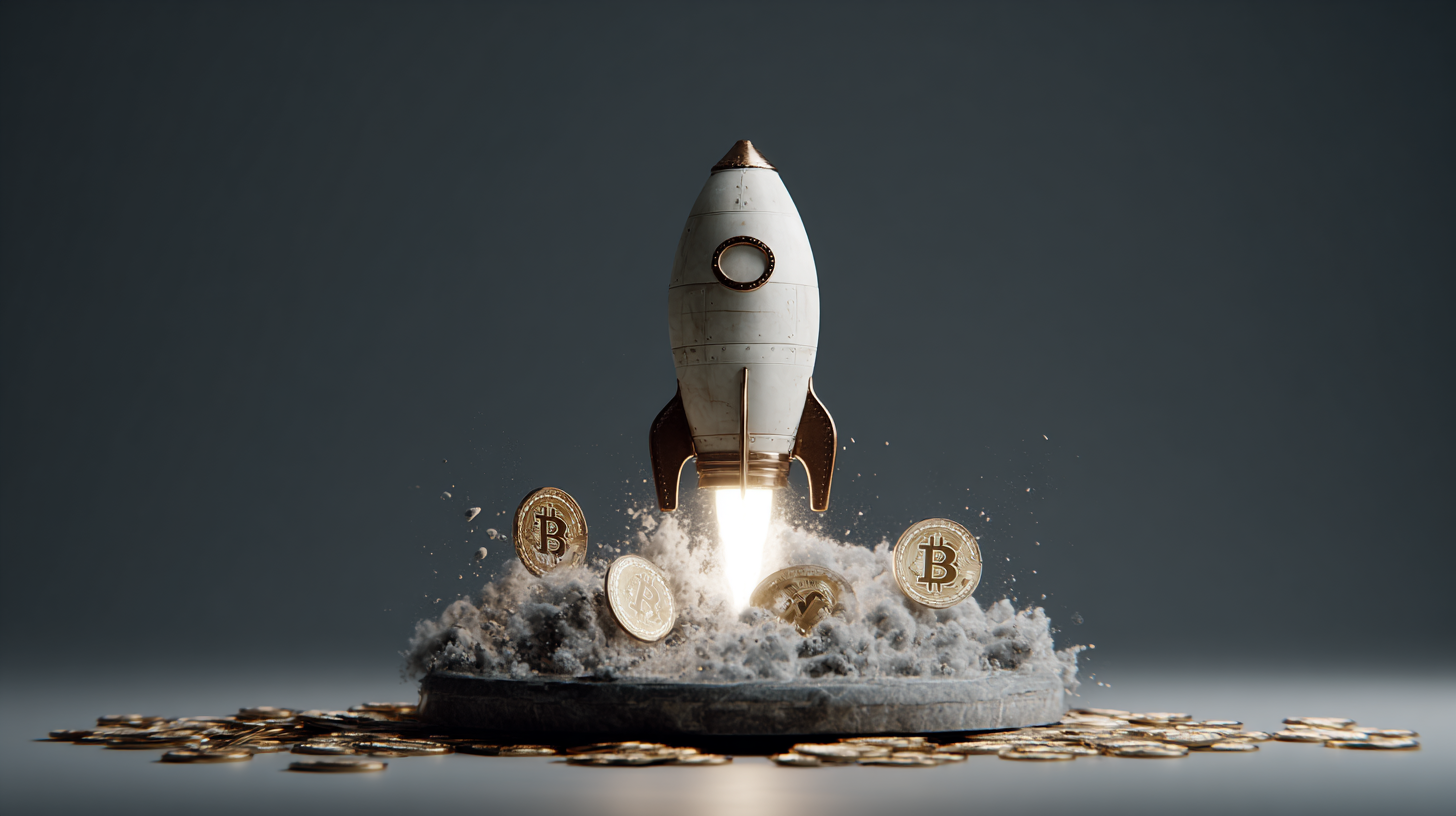 Cryptocurrency token and blockchain visualization